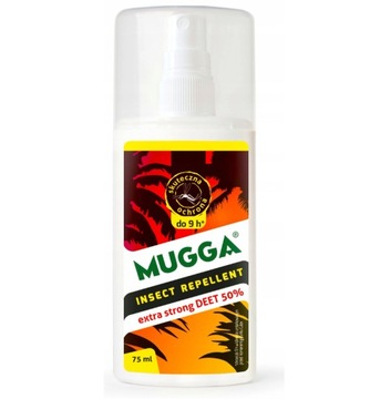 MUGGA SPRAY DEET 50% NA KOMARY I KLESZCZE RADOM