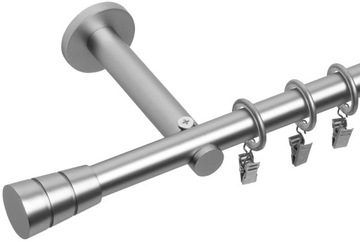 Карниз ОДИНАРНЫЙ 240 СМ 19 ММ СОВРЕМЕННЫЙ 3 ЦВЕТА НА ВЫБОР КОНЦОВ RENA