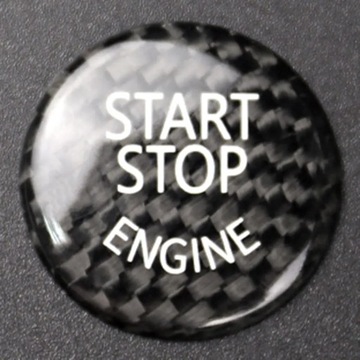 Оригинальная кнопка из черного углеродного волокна, кнопка Start Stop.