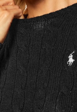 RALPH LAUREN - SWETEREK WARKOCZ WEŁNA Z KASZMIREM /M