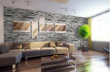 3D СТЕНОВЫЕ ПАНЕЛИ ПВХ СЕРЫЙ КАМЕНЬ ДЕКОРАТИВНЫЕ 10x