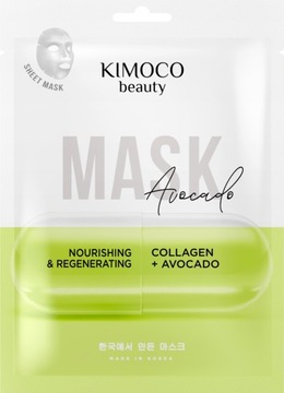KIMOCO NOURISHING COLLAGEN AVOCADO MASK ODŻYWCZO REGENERUJĄCA MASKA
