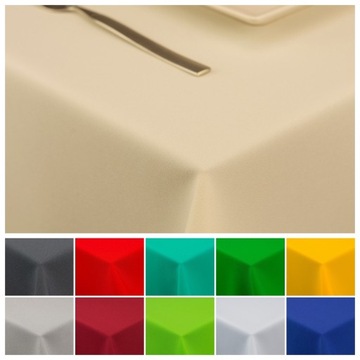 ЭЛЕГАНТНАЯ ГЛАДКАЯ ОВАЛЬНАЯ СКАТЕРТЬ ОВАЛ ЭКРУ 120x180