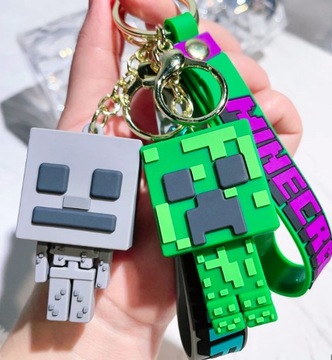 БОЛЬШАЯ ФИГУРКА MINECRAFT БРЕЛОК 22 СМ КУЛОН СТИВ КРИПЕР КУЛОН 4 ДИЗАЙНА