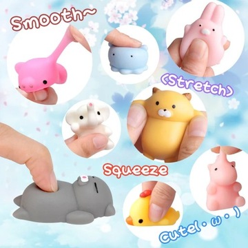 100 шт. Kawaii Squishies Mochi Anima мягкие игрушки для детей мяч-антистресс