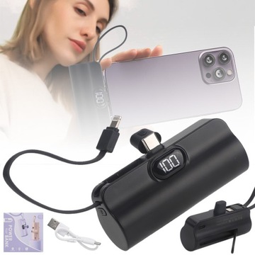 BATERIA ZEWNĘTRZNA 5000 MAH PRZENOŚNY POWERBANK DLA TELEFONU KOMÓRKOWEGO