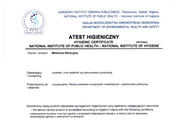 Фильтр для рекуператора Wanas 350 В/2, Н/2 G4 1 шт.