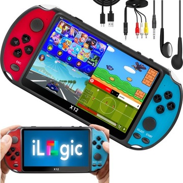 ПОРТАТИВНАЯ ИГРОВАЯ КОНСОЛЬ X12 РЕТРО С МНОГОИГРАМИ 5,1 ДЮЙМА