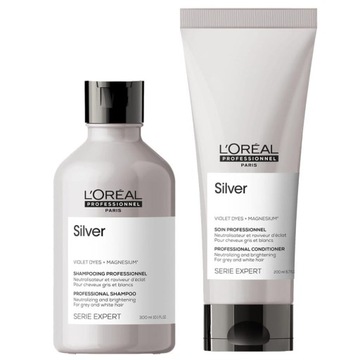 LOREAL SZAMPON SILVER szampon 300ml odżywka 200ml