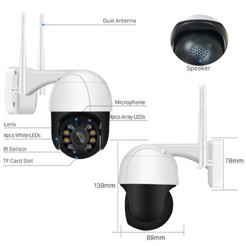 KAMERA ZEWNĘTRZNA OBROTOWA IP WIFI Full HD POLSKA!