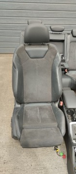 СИДЕНЬЯ С ЭЛЕКТРОПРИВОДОМ SEAT АЛЬКАНТАРА, КОЖАНЫЙ КОМПЛЕКТ AUDI Q3 83A
