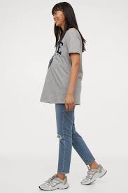 H&M MAMA top ciążowy długi t-shirt 36 S E186