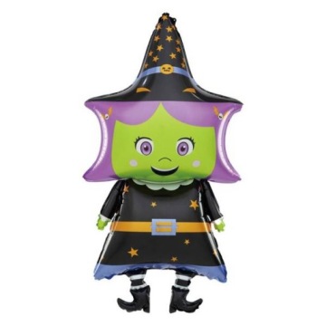 BALON FOLIOWY WIEDŹMA CZAROWNICA 48X99 CM