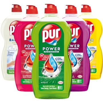 Pur Płyn do Mycia Naczyń MIX 1,2l x5