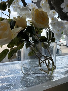 СУМКА СТЕКЛЯННАЯ ВАЗА ПРОЗРАЧНАЯ ПРОЗРАЧНАЯ ПРОЗРАЧНАЯ 28СМ