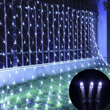 GIRLANDA LAMPKI 6x4M SIATKA KURTYNA 672LED