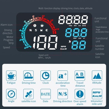 СПИДОМЕТР GPS-ИНДИКАТОР ДИСПЛЕЙ СКОРОСТИ
