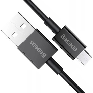 НАДЕЖНЫЙ БЫСТРЫЙ УНИВЕРСАЛЬНЫЙ КАБЕЛЬ USB-MICRO USB BASEUS 2А, 2М, 200 СМ