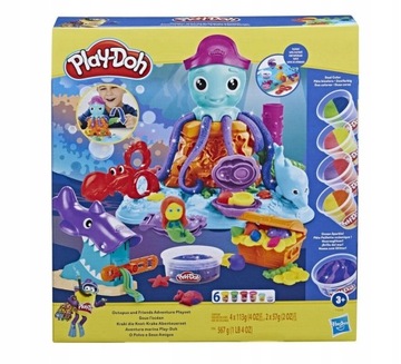 Ciastolina Play-Doh Ośmiornica i przyjaciele 3+ duży zestaw tuby foremki