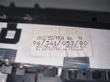 BUDÍKY PŘÍSTROJOVÁ DESKA PEUGEOT PARTNER 1,9 D 9636105380