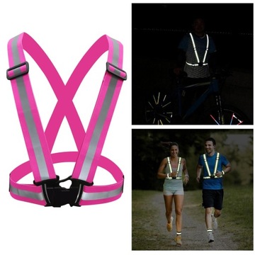 Светоотражатели повышенной видимости красного цвета.