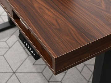 СТОЛ С РЕГУЛИРОВКОЙ ВЫСОТЫ OTSO 120 ЧЕРНЫЙ ОРЕХ