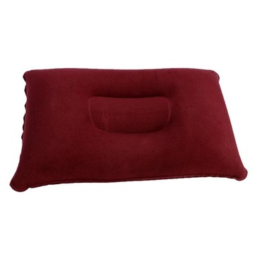 Сжимаемая походная подушка 38х24см, винно-красный