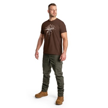 Koszulka T-Shirt TigerWood Róża Wiatrów Brown S