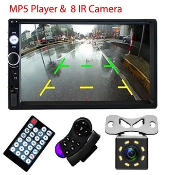 Sterowanie i 8 stylów IR Radio 2 Din 7 HD Bluetooth Volkswagen Nissan Hyund