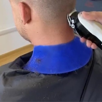 Силиконовый отрезной воротник для парикмахерской, черный