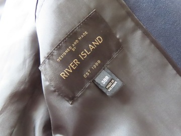 RIVER ISLAND__MARYNARKA GRANATOWA SUPER SLIM__S