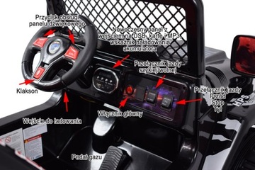 Огромный 2-местный внедорожный Дрифтер с дистанционным управлением, мягкий