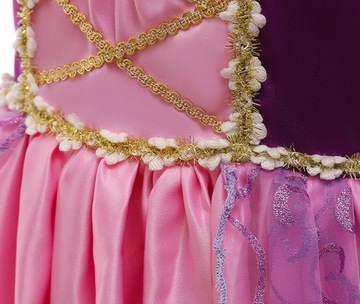 ПЛАТЬЕ РАПУНЦЕЛЬ КОСТЮМ TWISTED НАРЯД 128/134