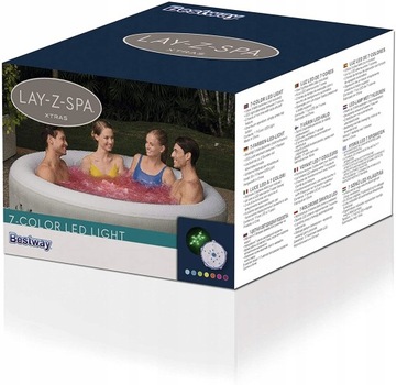 BESTWAY 60303 Светодиодный светильник для спа, 7 цветов