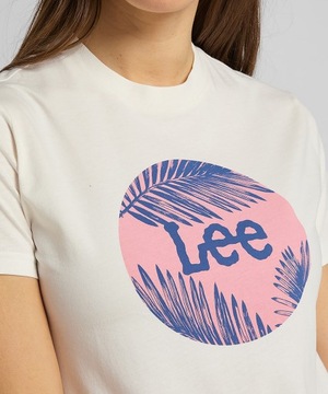 LEE t-shirt damski white INDIGO BLUE T M