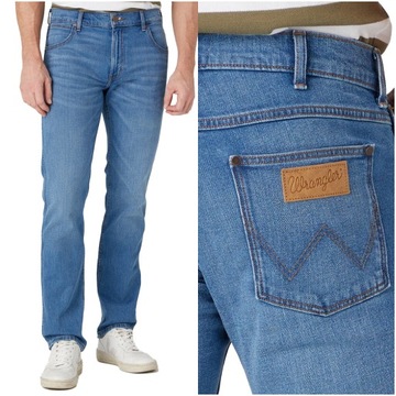 WRANGLER GREENSBORO MĘSKIE SPODNIE JEANSY W38 L32