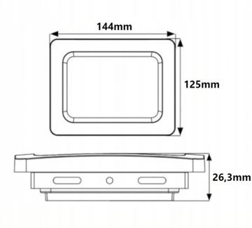 Галогенный светодиодный прожектор 30Вт 2550лм IP65