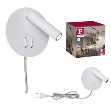 Kinkiet Zintegrowany Oprawa Ścienna do Czytania LED Chrom Metal PL78918
