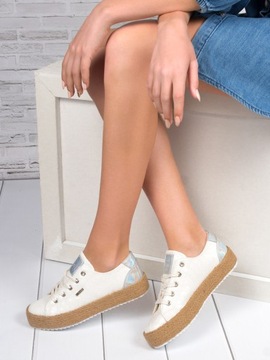 Espadryle buty Big Star JJ274397 White Białe r.39