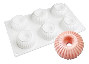 FORMA SILIKONOWA 6 DONUT OPONKI FOREMKA BABECZKI