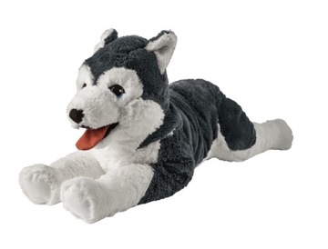 IKEA Livlig pluszak pies husky 57 cm