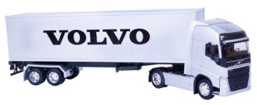 БОЛЬШАЯ МЕТАЛЛИЧЕСКАЯ МОДЕЛЬ VOLVO FH WELLY TIR 1:32 ГРУЗОВИК С ПРИЦЕПОМ ПОЛУПРИЦЕП