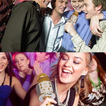 БЕСПРОВОДНОЙ МИКРОФОН ДЛЯ ПЕНИЯ КАРАОКЕ ДИНАМИК BLUETOOTH