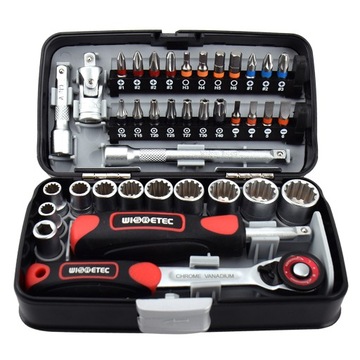 38pcs Socket Wrench Set 1/ Drive Ratchet Wrench