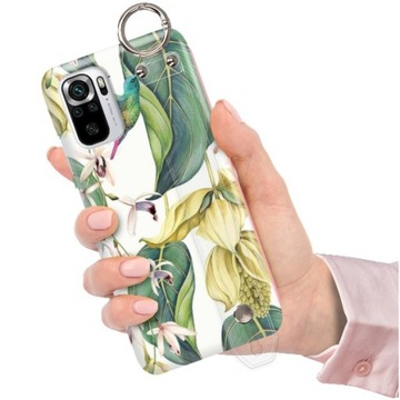ETUI+PASEK do XIAOMI REDMI NOTE 10S Kwiaty Wzory