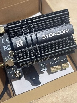 СЕТЕВАЯ КАРТА SYONCON AXE5400 WiFi 6E PCIe WiFi-карта Набор микросхем Intel AX210