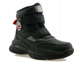 BUTY ZIMOWE CHŁOPIĘCE OCIEPLANE ŚNIEGOWCE RZEPY 27