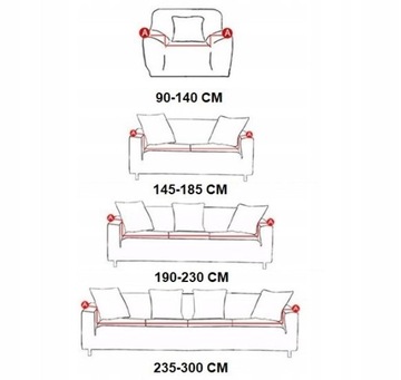 ЧЕХОЛ ДЛЯ КРЕСЛА, ДИВАНА, ЭЛАСТИЧНЫЙ ЖАККАРДОВЫЙ ЕЛОЧКА ПРЕМИУМ 90-140