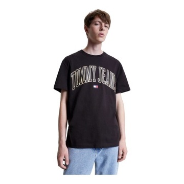 TOMMY HILFIGER KOSZULKA MĘSKA T-SHIRT TJM CLSC GOLD ARCH TEE CZARNA r.S