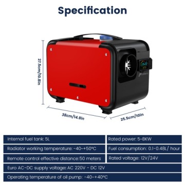 Тип стояночного обогревателя Webasto 12/24 В и 220 В, 5–8 кВт, дизельный, с ЖК-дисплеем